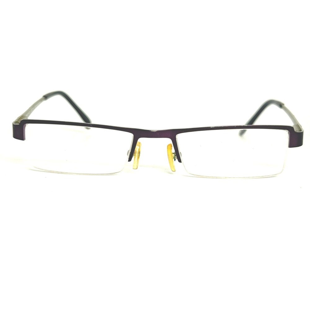 Firenze Arctic Eyeglasses Mat Purple‎ Mat Silver 49-18-145 Half Rim Frames